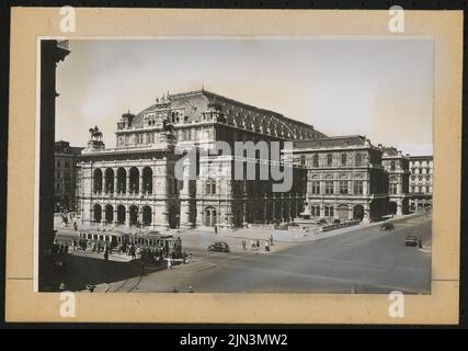 Imperial-Königlich Hof-Operntheater (also: Vienna State Opera), Vienna: View of the south Stock Photo