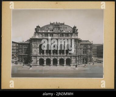 Imperial-Königlich Hof-Operntheater (also: Vienna State Opera), Vienna: View of the south Stock Photo