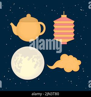 autumn festival items Stock Vector