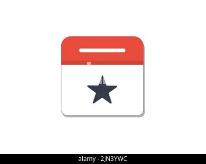 Isolated event icon. Concept of schedule, business and tasks Stock Vector