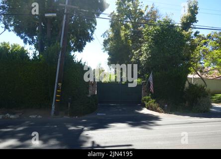 Los Angeles, California, USA 6th August 2022 Actor Tyrone Power Sr.'s Former Home/house at 139 N. Saltair Avenue on August 6, 2022 in Los Angeles, California, USA. Photo by Barry King/Alamy Stock Photo Stock Photo