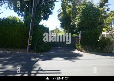 Los Angeles, California, USA 6th August 2022 Actor Tyrone Power Sr.'s Former Home/house at 139 N. Saltair Avenue on August 6, 2022 in Los Angeles, California, USA. Photo by Barry King/Alamy Stock Photo Stock Photo