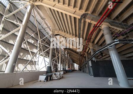 Belo Horizonte, Brazil. 08th Aug, 2022. MG - Belo Horizonte - 08/08/2022 - FILE, WORKS ARENA MRV Detail under the stands of the Arena MRV stadium in the city of Belo Horizonte in file photos captured on 07/28/2022. The stadium is under construction and should have a capacity for over 40,000 fans. Photo: Alessandra Torres/AGIF/Sipa USA Credit: Sipa USA/Alamy Live News Stock Photo