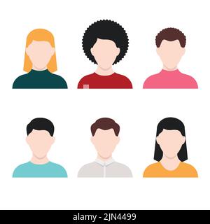People icons. Vector set. Stock Vector