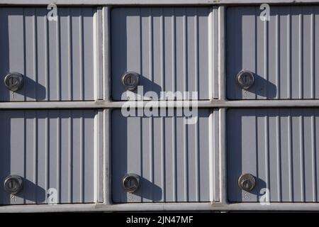 Community mailboxes, Quebec, Canada. Stock Photo