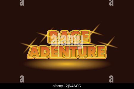 Super text effect template with 3d bold style use for logo Stock Vector