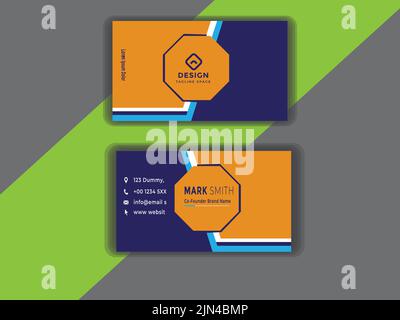 business card template, visiting cards design, creative business cards Stock Vector