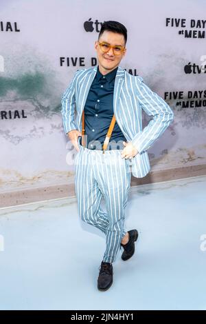 Los Angeles, USA. 08th Aug, 2022. Hank Chen attends Premiere Event for the Apple TV  Limited Series 'Five Days at Memorial' at DGA, Los Angeles, CA on August 8, 2022 Credit: Eugene Powers/Alamy Live News Stock Photo