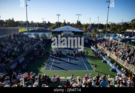 August 07, 2022 San Jose, CA USA The Mubadala Silicon Valley Classic Final awards ceremony celebrates Daria Kasotkina win over Shelby Rogers (USA) at San Jose State University San Jose Calif. Thurman James/CSM Stock Photo