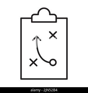 Strategy icon vector strategic plan sign for your website design, logo, app, UI. illustration Stock Vector