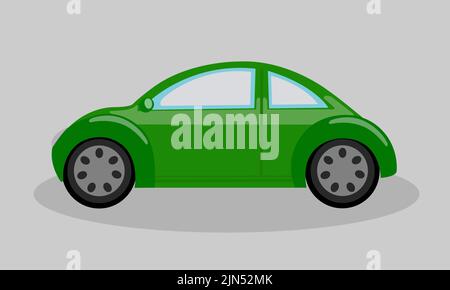 Cartoon car showing side view. Design style,vector illustration. Stock Vector