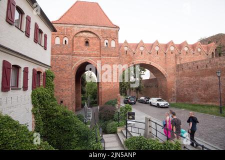Brick Gothic gdanisko (dansker) of ruined Teutonic Order castle in Torun New Town listed World Heritage by UNESCO in Torun, Poland © Wojciech Strozyk Stock Photo