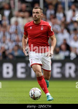 Nottingham Forest's Harry Toffolo during the Premier League match at St. James' Park, Newcastle. Picture date: Saturday August 6, 2022. Stock Photo