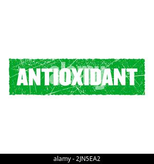 Antioxidant vector stamp isolated on white background Stock Vector