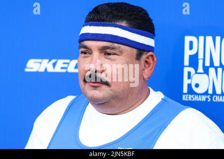 Los Angeles, United States. 08th Aug, 2022. ELYSIAN PARK, LOS ANGELES, CALIFORNIA, USA - AUGUST 08: Mexican-American talk show personality Guillermo Rodriguez arrives at Kershaw's Challenge Ping Pong 4 Purpose 2022 held at Dodger Stadium on August 8, 2022 in Elysian Park, Los Angeles, California, United States. (Photo by Xavier Collin/Image Press Agency) Credit: Image Press Agency/Alamy Live News Stock Photo