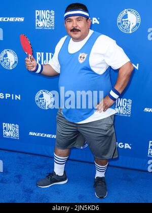 ELYSIAN PARK, LOS ANGELES, CALIFORNIA, USA - AUGUST 08: Mexican-American talk show personality Guillermo Rodriguez arrives at Kershaw's Challenge Ping Pong 4 Purpose 2022 held at Dodger Stadium on August 8, 2022 in Elysian Park, Los Angeles, California, United States. (Photo by Xavier Collin/Image Press Agency) Stock Photo