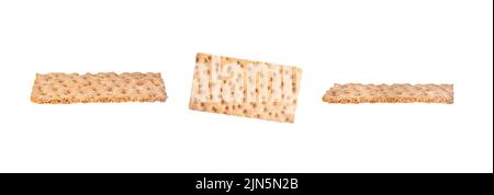 Rye crispbread isolated on a white background. Stock Photo