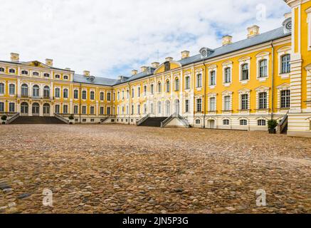 Rundale Palace. Palace made in baroque style. Pilsrundale, Latvia, 4 July 2022 Stock Photo