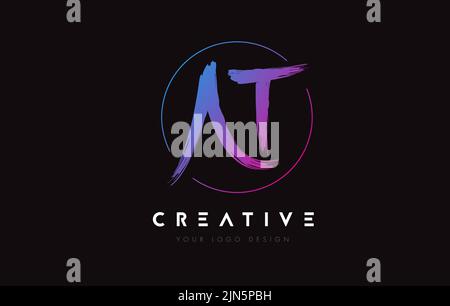 Brush Letter G Logo Design with Creative Artistic Paint Brush Stroke ...