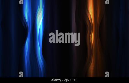 Colorful wavy flow shape abstract background. Vector illustration Stock Vector