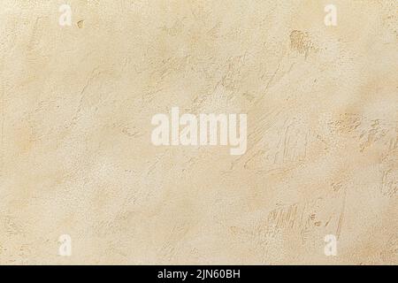 Sand color beige seamless stone texture. Plaster background Stock Photo