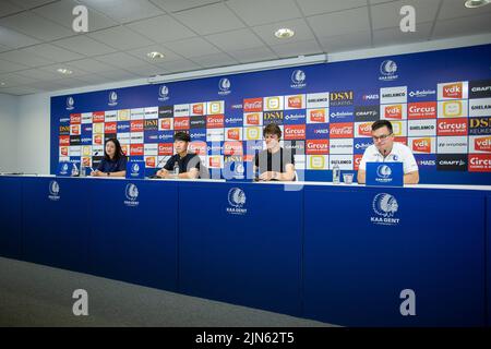 Gent. Belgium, 09 August 2022, Illustration picture shows Hyunseok Hong pictured at the signing of his contract at Belgian soccer club KAA Gent, Monday 08 August 2022 in Gent. BELGA PHOTO JAMES ARTHUR GEKIERE Stock Photo