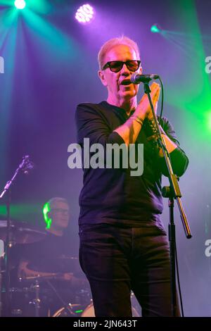 John Jones performing with the Oysterband at music festival in cornwall ...