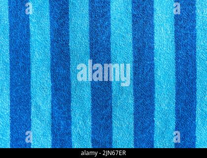 blue towel texture, abstract background Stock Photo