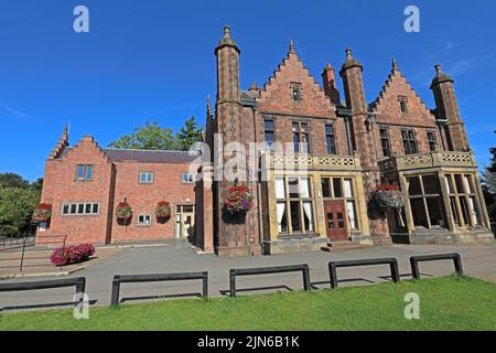 Walton Hall,country house in Walton Gardens park, Warrington, Cheshire,England,UK Stock Photo