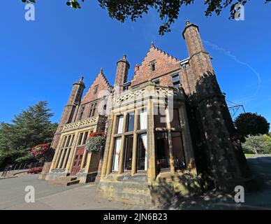 Walton Hall,country house in Walton Gardens park, Warrington, Cheshire,England,UK Stock Photo