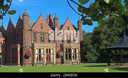 Walton Hall,country house in Walton Gardens park, Warrington, Cheshire,England,UK Stock Photo