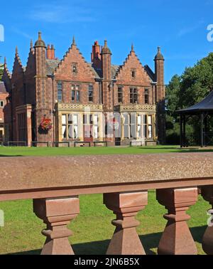 Walton Hall,country house in Walton Gardens park, Warrington, Cheshire,England,UK Stock Photo