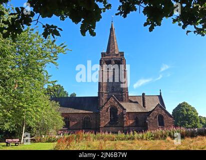 St John the Evangelist anglican church, Walton village, Warrington,Cheshire, England, UK Stock Photo