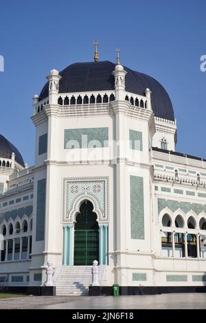 Detail of The Great Mosque (Masjid Raya) in Medan, Indonesia Stock Photo