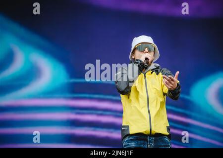 Stockholm, Sweden. 02nd, July 2022. The Swedish rapper A36 performs a live concert during the Swedish music festival Lollapalooza Stockholm 2022 in Stockholm. (Photo credit: Gonzales Photo - Tilman Jentzsch). Stock Photo