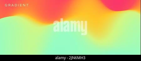 Abstract blurred color background. Trendy gradients. Vector illustration for advertising, marketing, presentation or screen. Fantasy digital art. Stock Vector