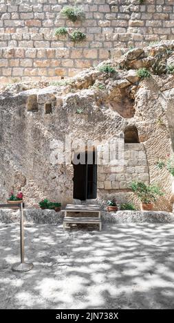 Jesus Christ Garden Tomb Jerusalem Israel Stock Photo