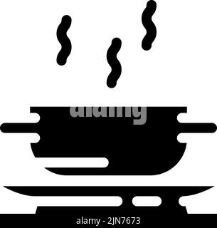 cabbage soup glyph icon vector illustration Stock Vector