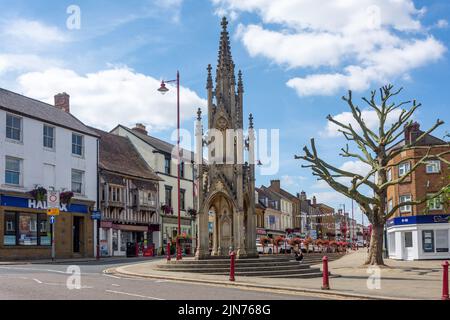 The Burton Memorial, High Street, Daventry, Northamptonshire, England, United Kingdom Stock Photo