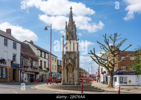 The Burton Memorial, High Street, Daventry, Northamptonshire, England, United Kingdom Stock Photo