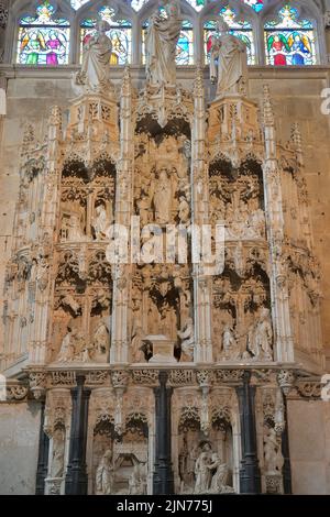 The splendid Royal Monastery of Brou, Bourg-en-Bresse FR Stock Photo