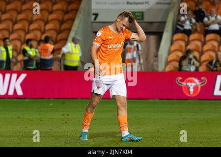 Callum Connolly #2 of Blackpool reacts during the game Stock Photo - Alamy