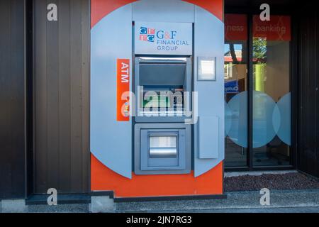 G&F Financial Group ATM Machine in Vancouver, BC Canada Stock Photo