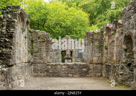 Chapel Ruins at Dunstaffnage Castle, Dunbeg, Argyll, Scotland Stock Photo