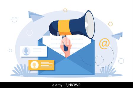 Email marketing concept Stock Vector