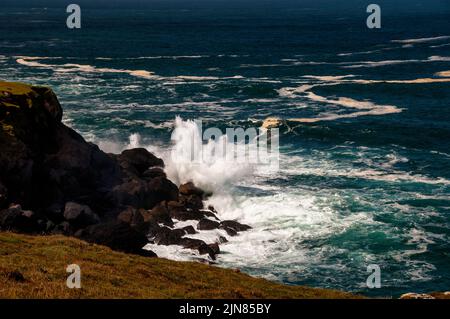 The Atlantic Ocean on Dingle Peninsula in Ireland. Stock Photo