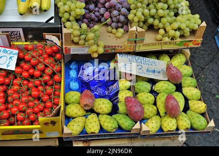 Fruit market, Palermo, Sicily, Italy, Europe Stock Photo