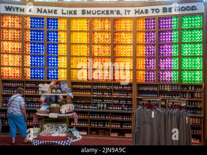 J M Smucker company store in Orrville Ohio Stock Photo