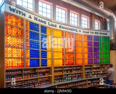 J M Smucker company store in Orrville Ohio Stock Photo