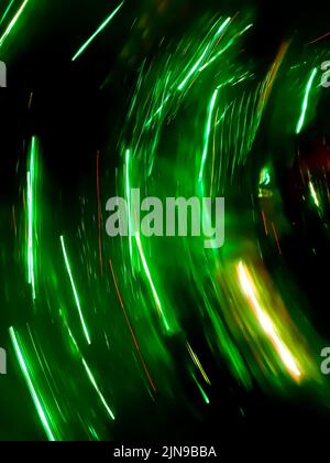Future trends in modern technologies defocused. Stock Photo